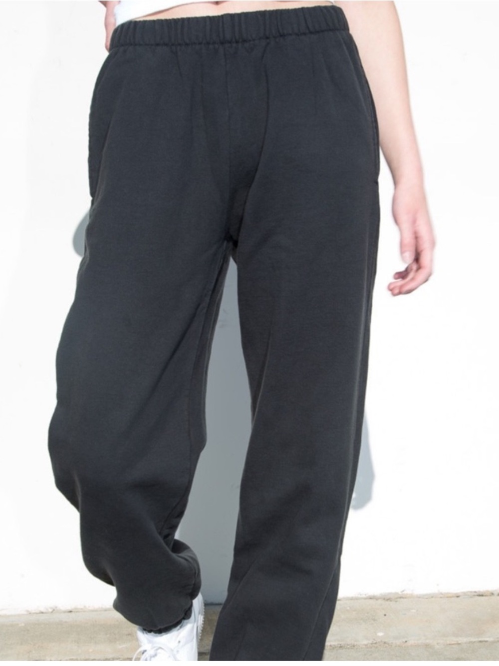 John Galt Black Rosa Sweatpants One Size Fits Small Medium Large